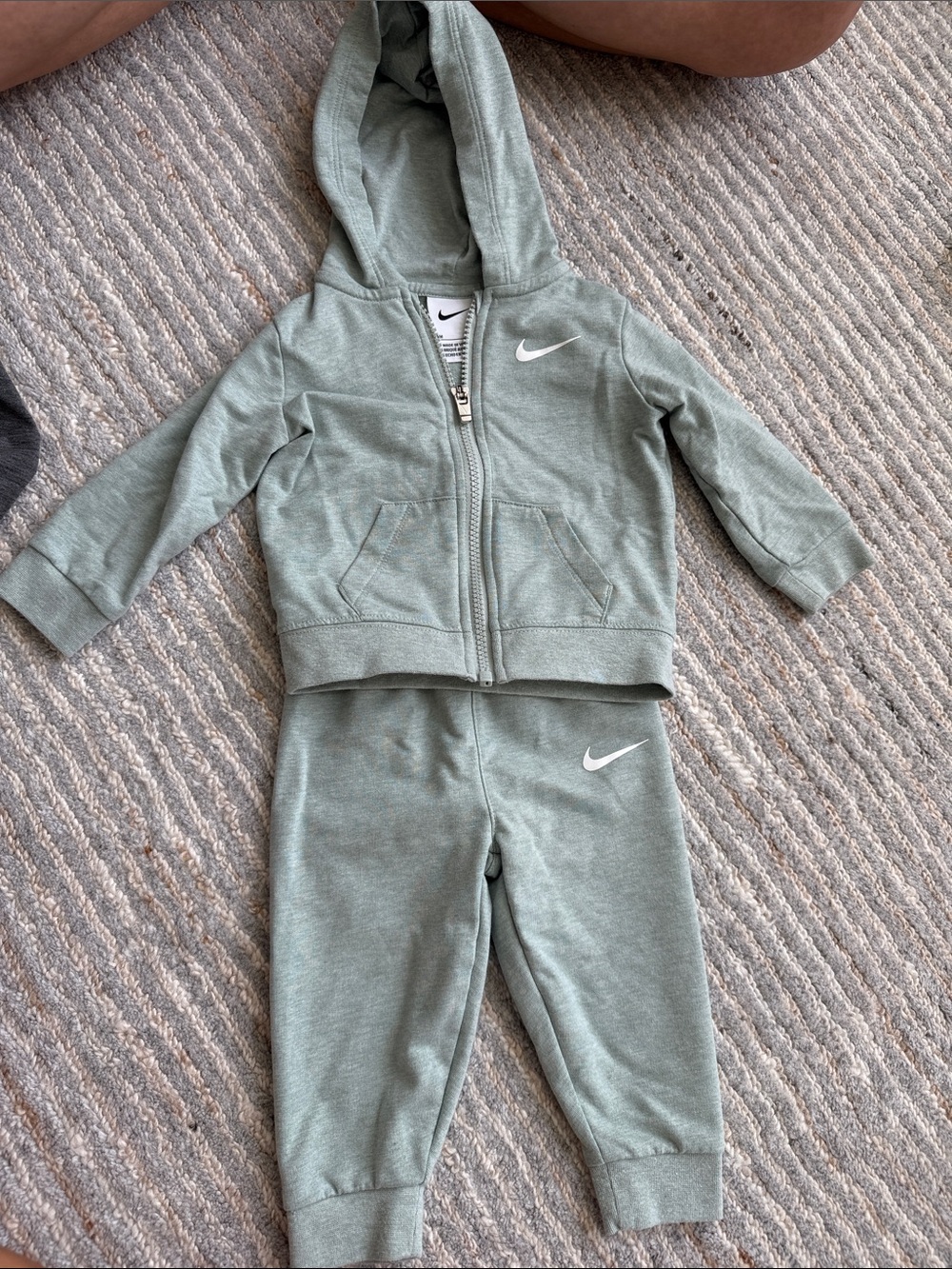 Nike Kids Sage Green Hoodie & Joggers Set